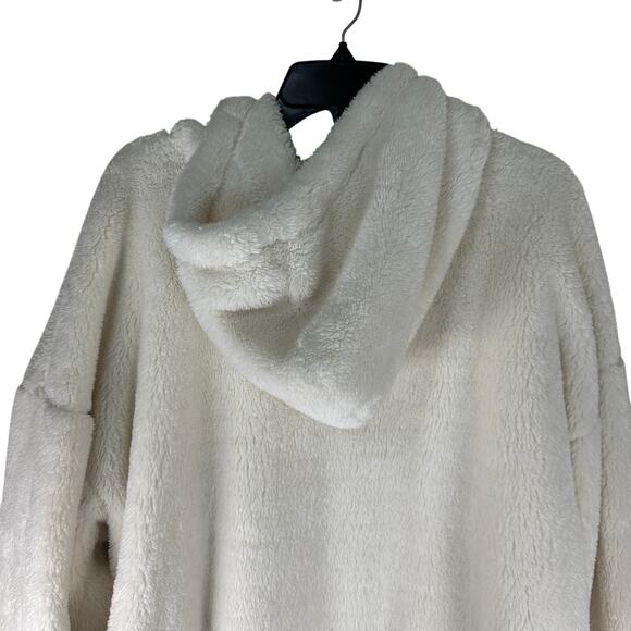 UGG Winola Oversized High Pile Fleece Hoodie Dress, size M/L, in cream cottage - Picture 5 of 8